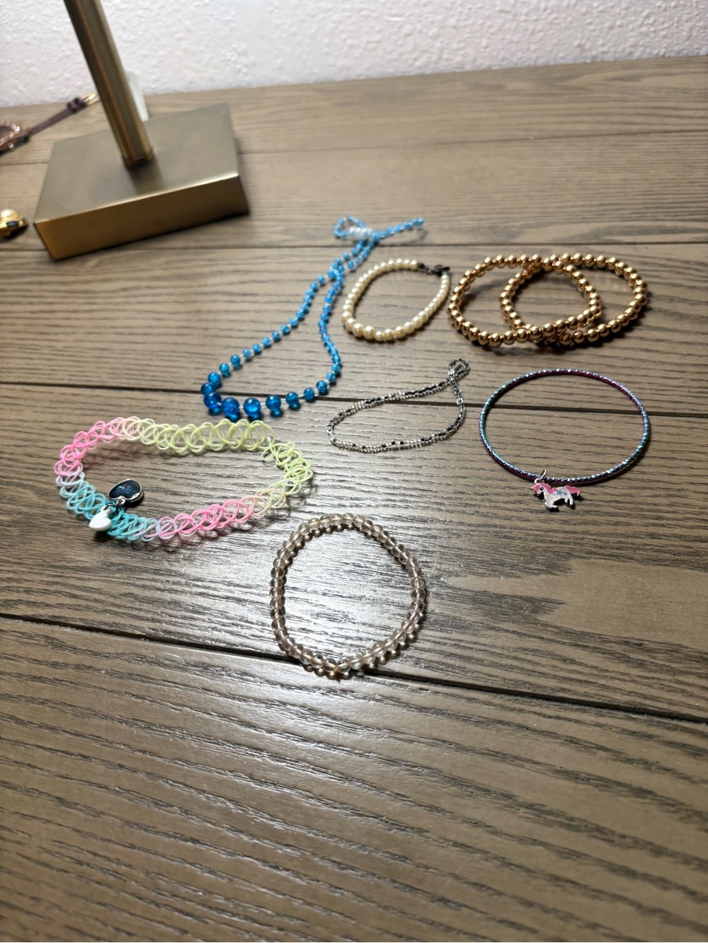 Assorted Beaded & Elastic Bracelets - Multicolor Set